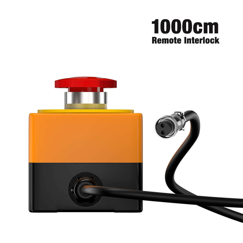 Interruptor de emergência com interbloqueio remoto para laser de 3/5/10 metros | Dispositivo de controlo de segurança