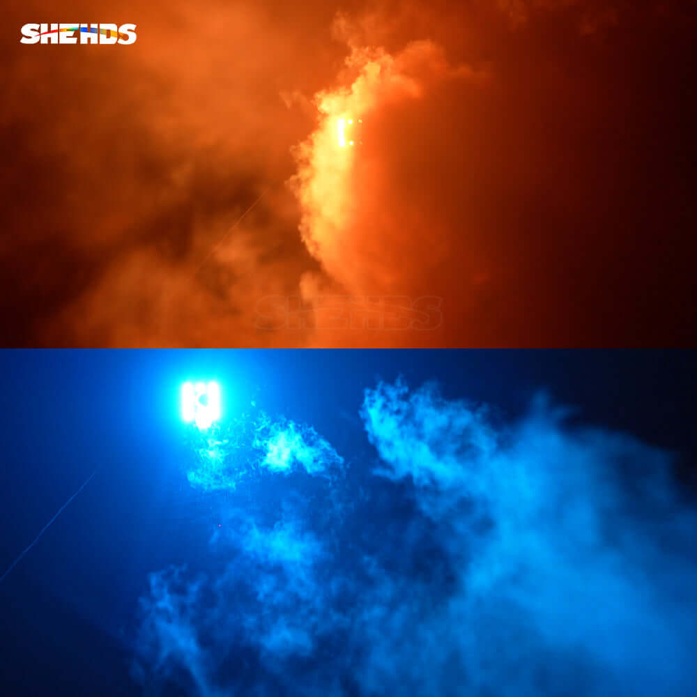 SHEHDS CO2 Jet Machine With 12x3W RGB 3in1 Light Effect – 90° Adjustable Angle
