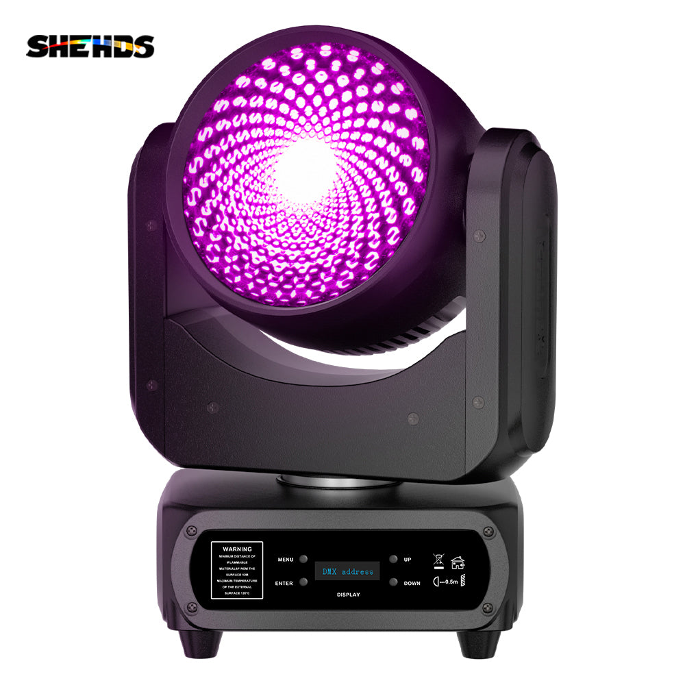 SHEHDS 120W RGBW LED Wash Moving Head Light – CTO Filter, High Saturation
