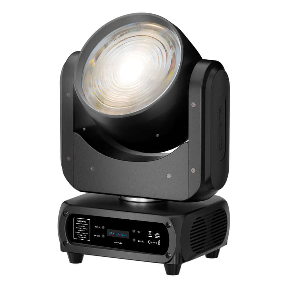 SHEHDS 120W RGBW LED Wash Cabeça Móvel – Filtro CTO, Alta Saturação