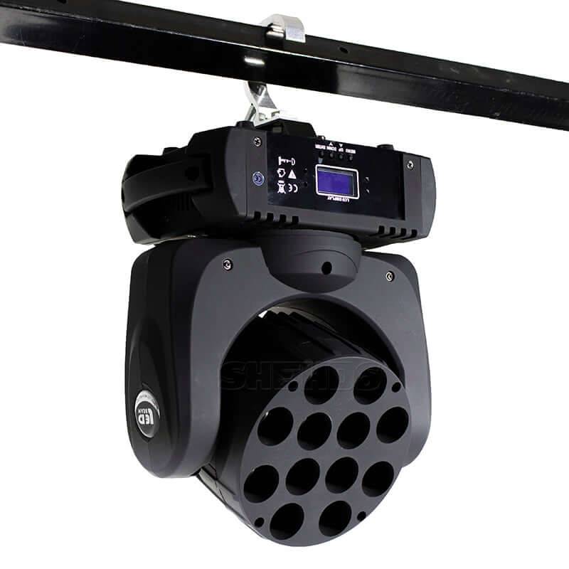 SHEHDS 12x12W RGBW LED Beam Moving Head Lights DMX512 Mounting