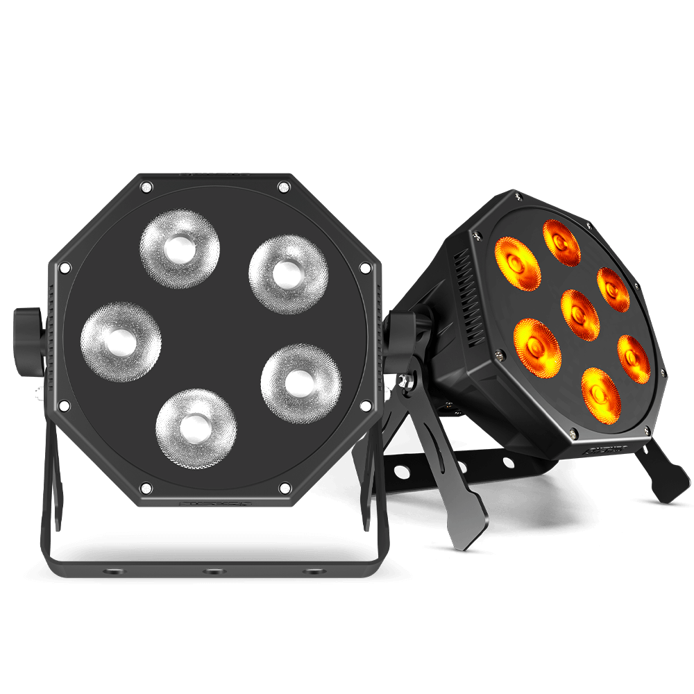 GlamoPar LED Light Series 5x12W / 7x12W 6in1 Color Mixing