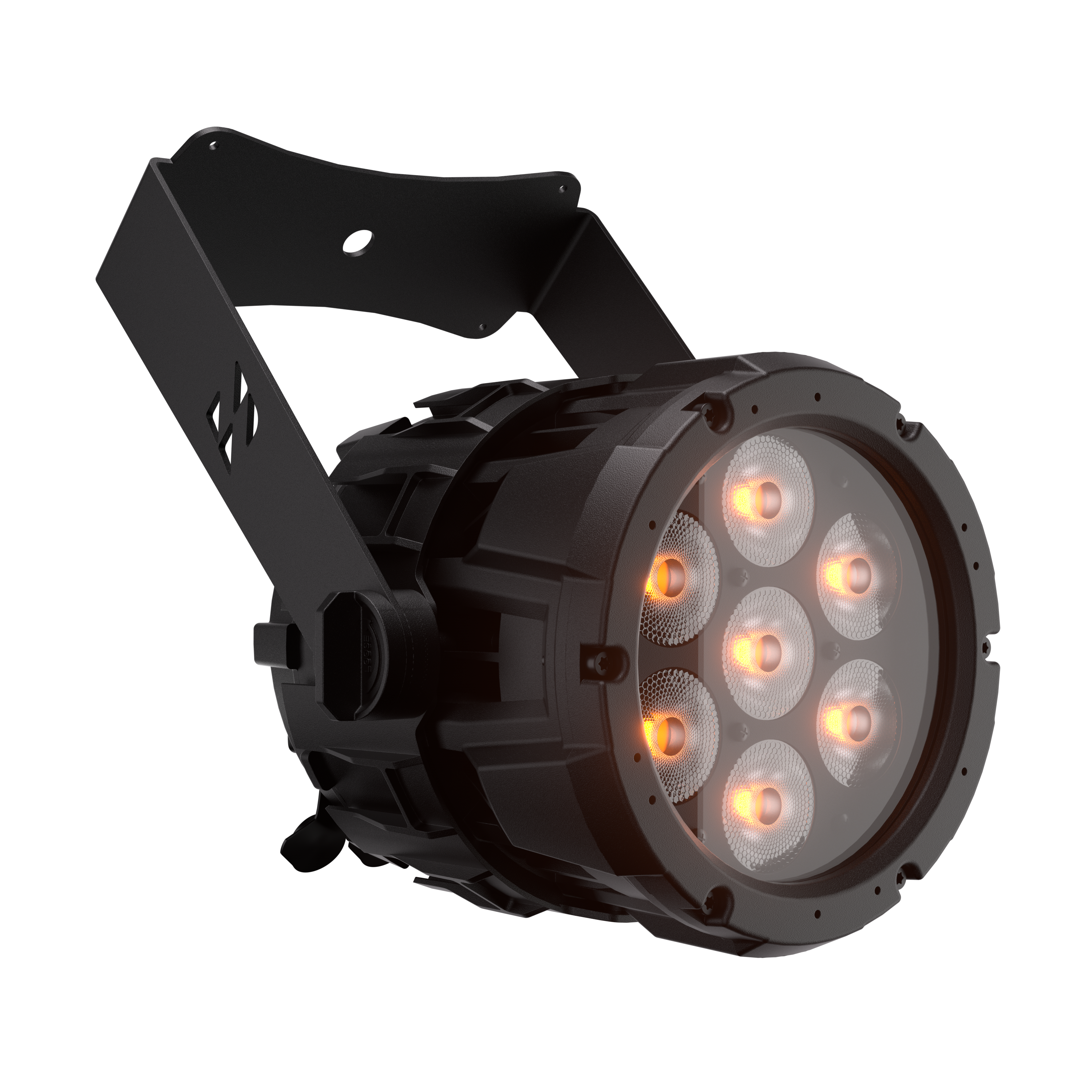 SHEHDS Waterproof 7x18W Linkable LED Par Light APP Control RGBWA+UV /