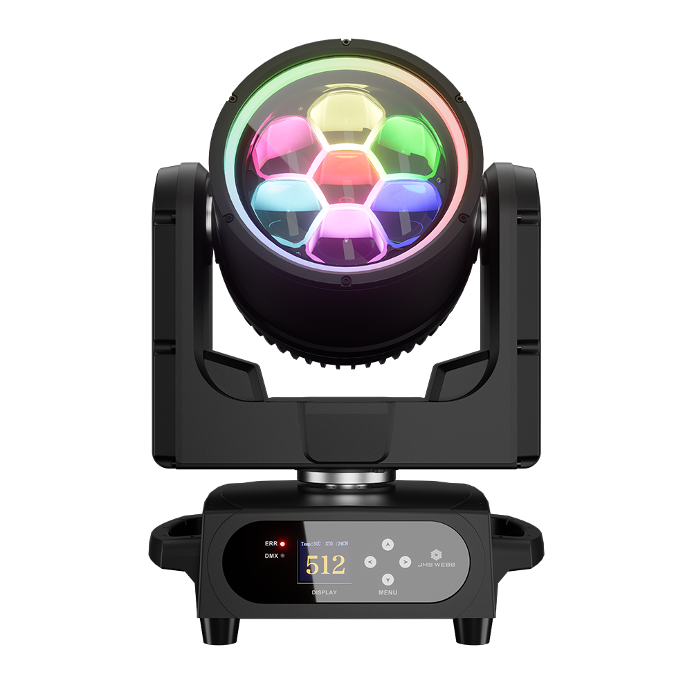 JMS WEBB Waterproof 7x40W LED Moving Head Light Beam Wash Zoom JMS WEBB Waterproof 7x40W LED Moving Head Light Beam Wash Zoom