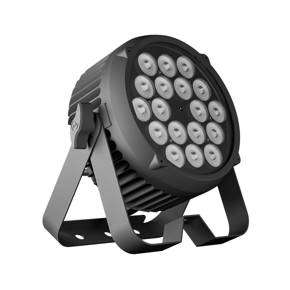 CORALPAR Waterproof 18x12W LED Flat Par Light RGBWA+UV Aluminum CORALPAR Waterproof 18x12W LED Flat Par Light RGBWA+UV Aluminum