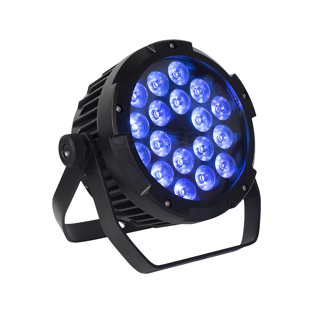 SHEHDS IP65 LED étanche Par lumière 18x18W 6in1 RGBWA + UV lumière de