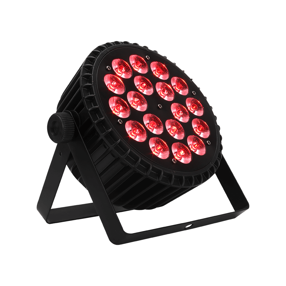 SHEHDS Aluminum Alloy LED Flat Par 18x12W RGBW 4in1 DMX512