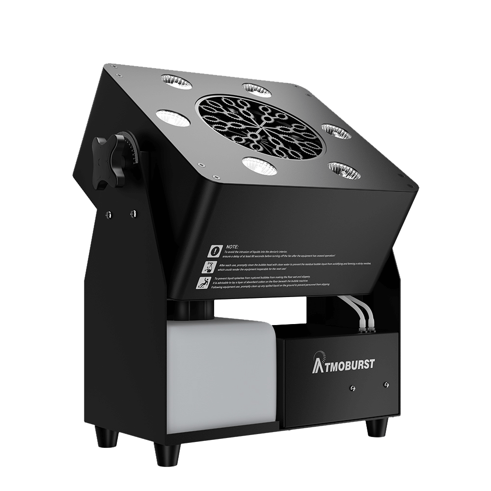 えいほー SHEHDS ATMOBURST 90W Bubble Machine With LED 6x4W RGBW Effect