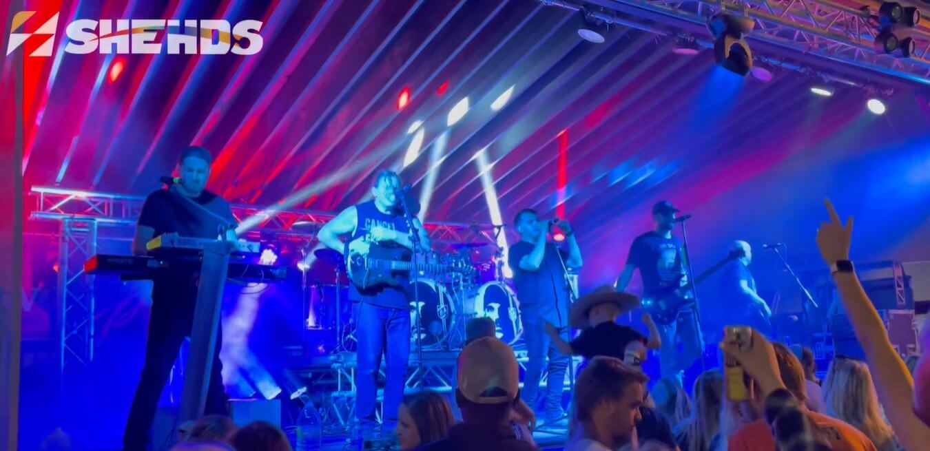 stage lighting for a live band