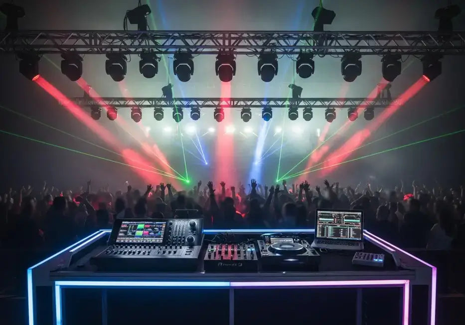DMX light controller in a club