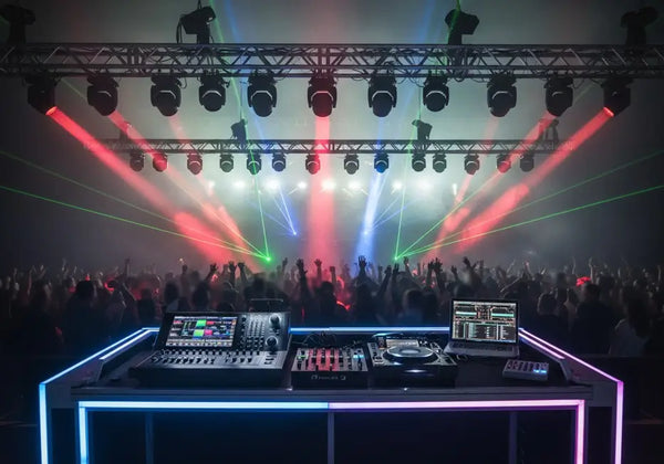 Comment configurer une interface DMX USB pour le contrôle de l'éclairage scénique ?