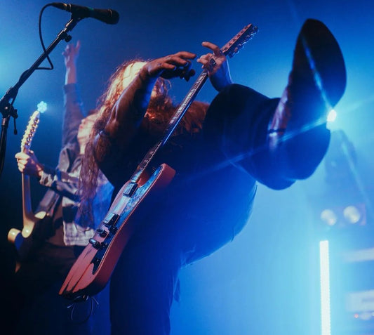 Rock concert with stage lighting