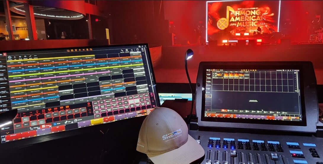 DJ lighting setup
