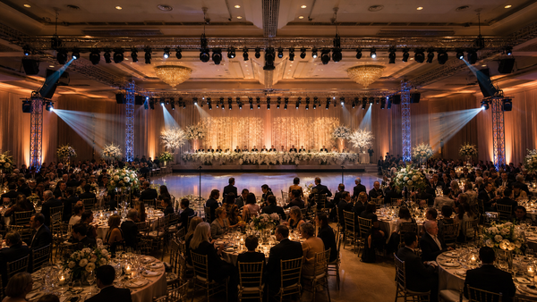 Large Wedding Lighting Setup for 800+ Guests (2026)