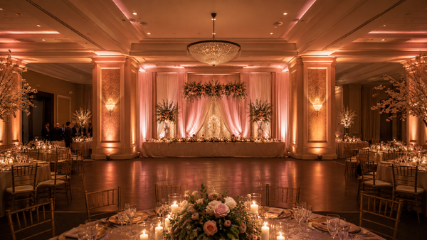 Montaje de iluminación para bodas pequeñas de 50 a 300 invitados (2026)