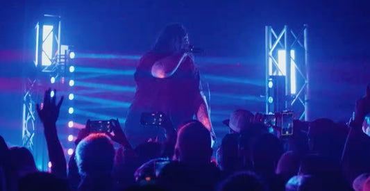 strobe lights in a club