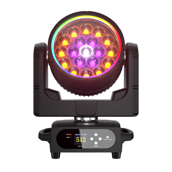 Upgrade SHEHDS Waterproof LED Moving Head Light 19x15W / 20W / 25W Beam Wash Zoom IP65 Stage Lighting