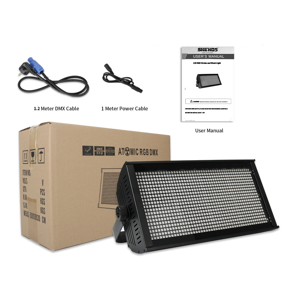 GLAMOPAR LED 200W RGB Foco Estroboscópico de Carpa (8 segmentos) Adecuado