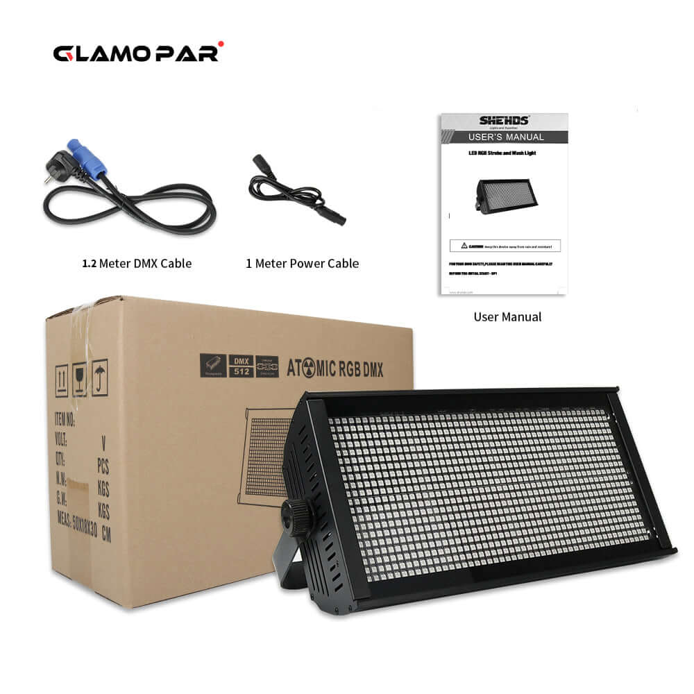 GLAMOPAR LED 200W RGB Marquee Strobe Light (8 segments) Suitable