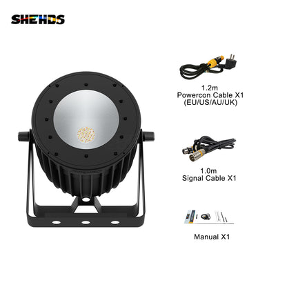 SHEHDS New Version Aluminum Alloy LED 200W RGBACL 6in1 COB Light 2 Years Warranty AdjustableVoice Control Sensitivity For Performance Stage