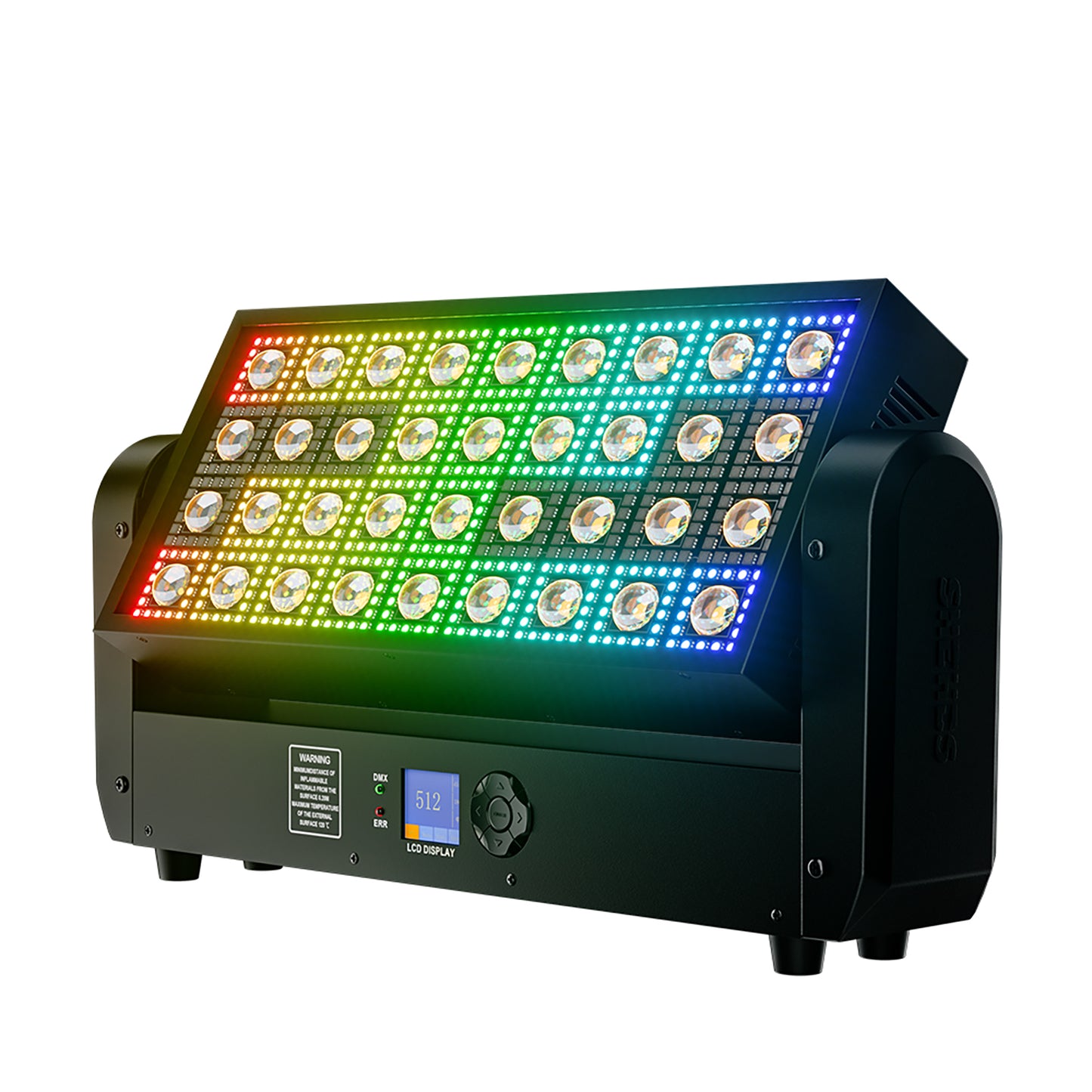SHEHDS 200W 36 LED Strobe Beam Light 5050RGB 0.3W Wash Moving Head Stage Lighting For DJs