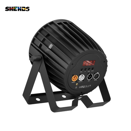 SHEHDS New Version Big Aluminum alloy LED 18x18W RGBWA+UV 6In1 PAR Light High Power Even Color Mixing For DJ Projector