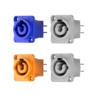 Waterproof Male Female Connectors and Standard Male Female Connectors for Stage Lighting