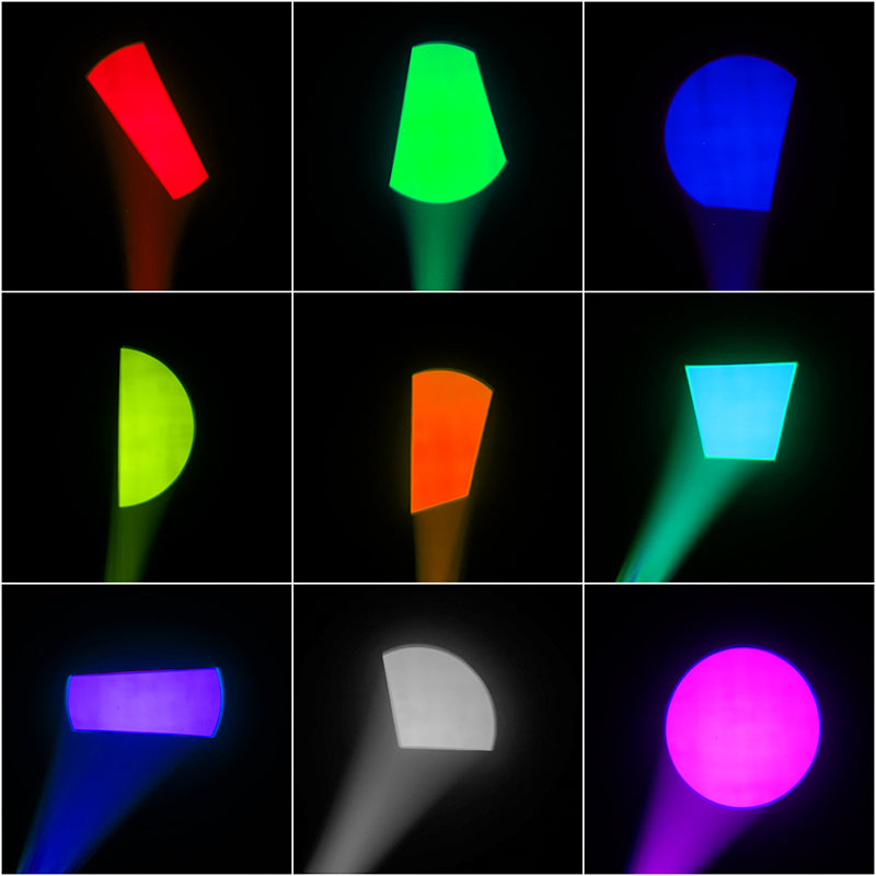 LED Optical Zoom LEKO 250W/350W LED  RGBWAUV/RGBLAC/RGBW/RGBL/Warm+Cool White Profile Spotlight Four-leaf Manual Shutters Barrier Light