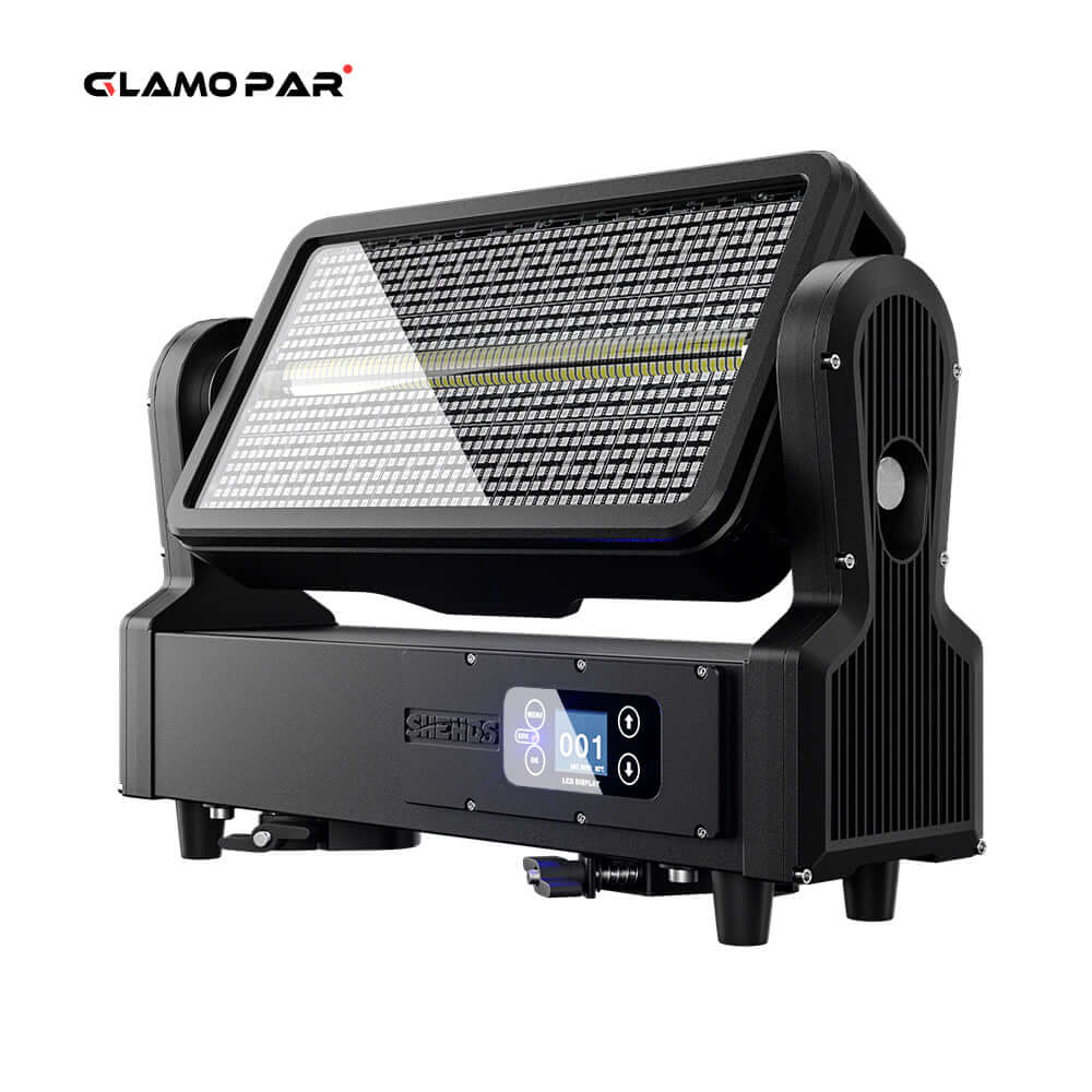 GLAMOPAR Waterproof LED 1000W RGB Strobe Moving  Head Lighting