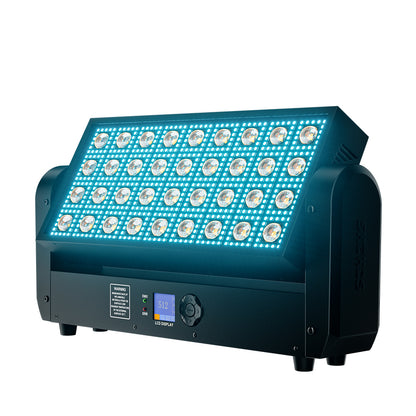 SHEHDS 200W 36 LED Strobe Beam Light 5050RGB 0.3W Wash Moving Head Stage Lighting For DJs