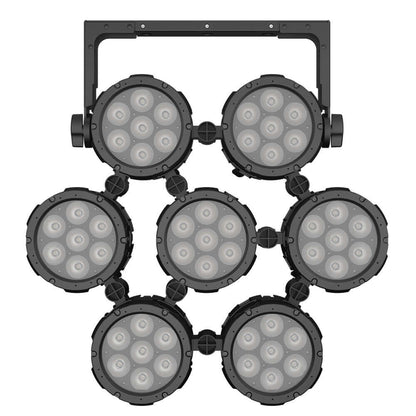 SHEHDS Waterproof 7x18W Linkable LED Par Light APP Control RGBWA+UV / RGBLAC Stage Light