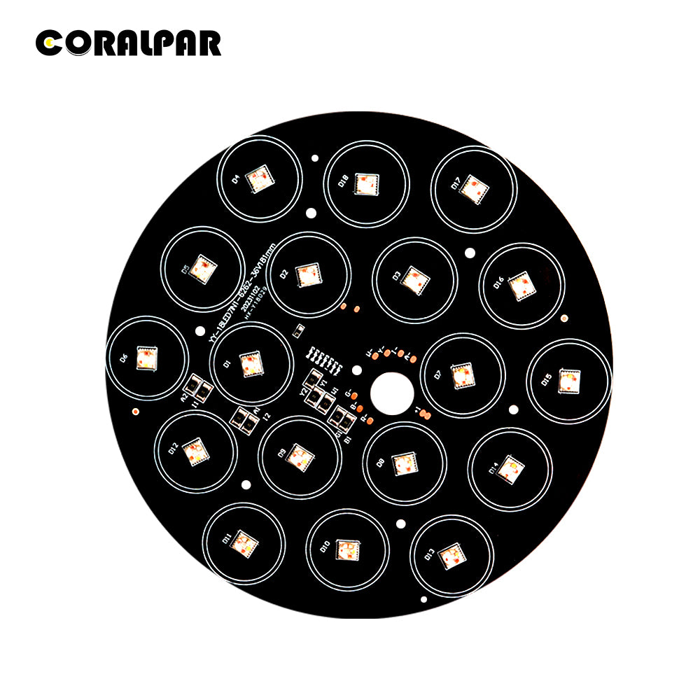 CoralPar nueva aleación de aluminio impermeable LED Par plano 18x18W RGBWA + iluminación UV pantallas táctiles seleccionadas con función RDM 