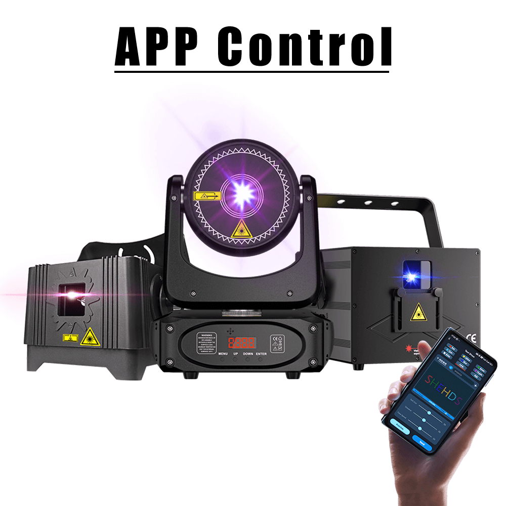Scanner Light Animation Constellaser APP Control 3W RGB Animation Scanner Laser Light Series ...
