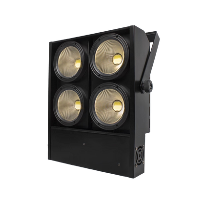 Lumière LED Blinder 4x100W LED COB avec 2 canaux et 4 yeux, éclairage d'effet de scène pour événements et spectacles