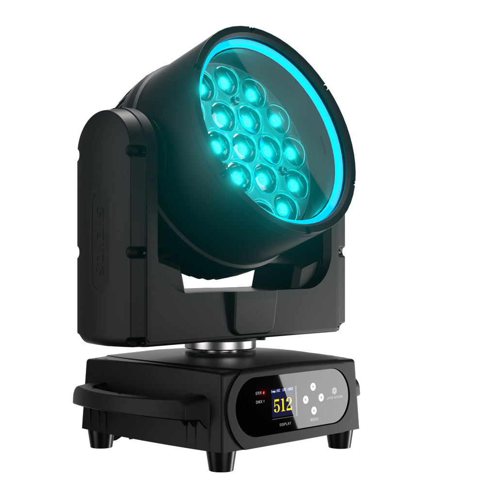 Upgrade SHEHDS Waterproof LED Moving Head Light 19x15W / 20W / 25W Beam Wash Zoom IP65 Stage Lighting