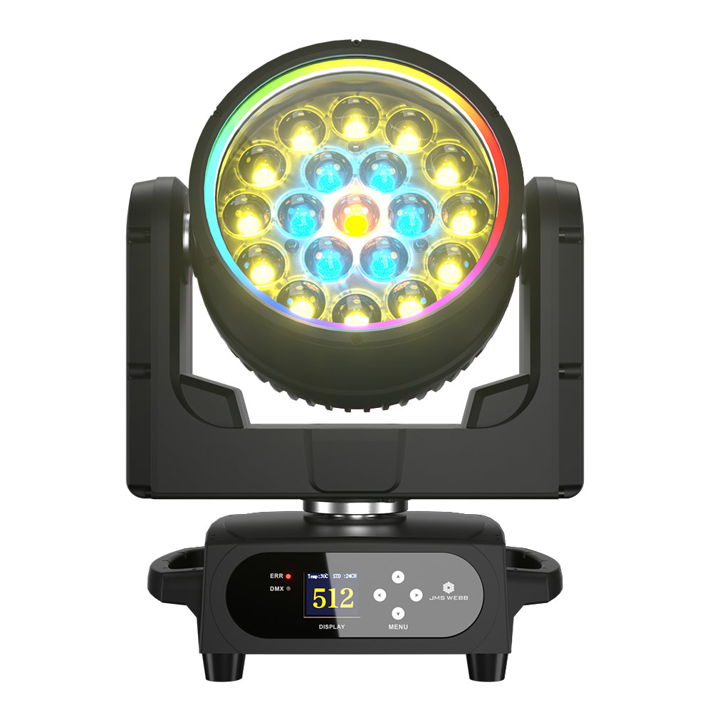 Upgrade SHEHDS Waterproof LED Moving Head Light 19x15W / 20W / 25W Beam Wash Zoom IP65 Stage Lighting