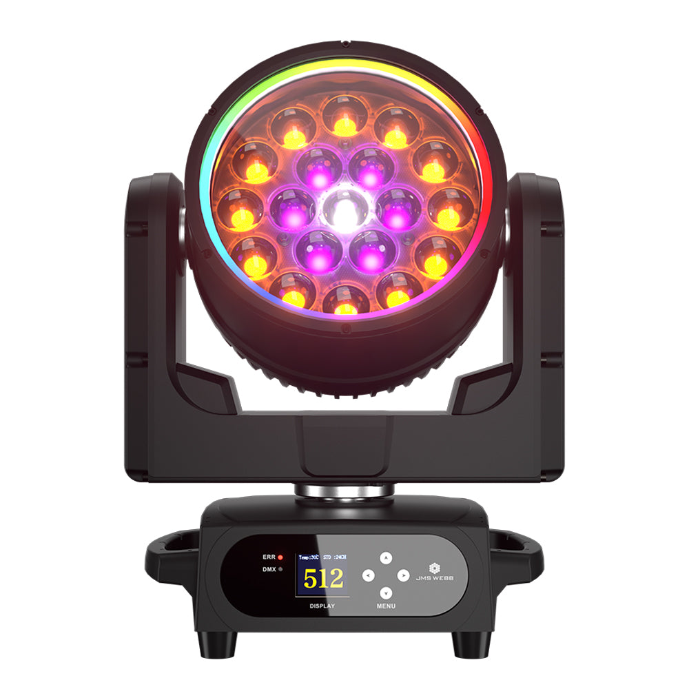 Upgrade SHEHDS Waterproof LED Moving Head Light 19x15W / 20W / 25W Beam Wash Zoom IP65 Stage Lighting