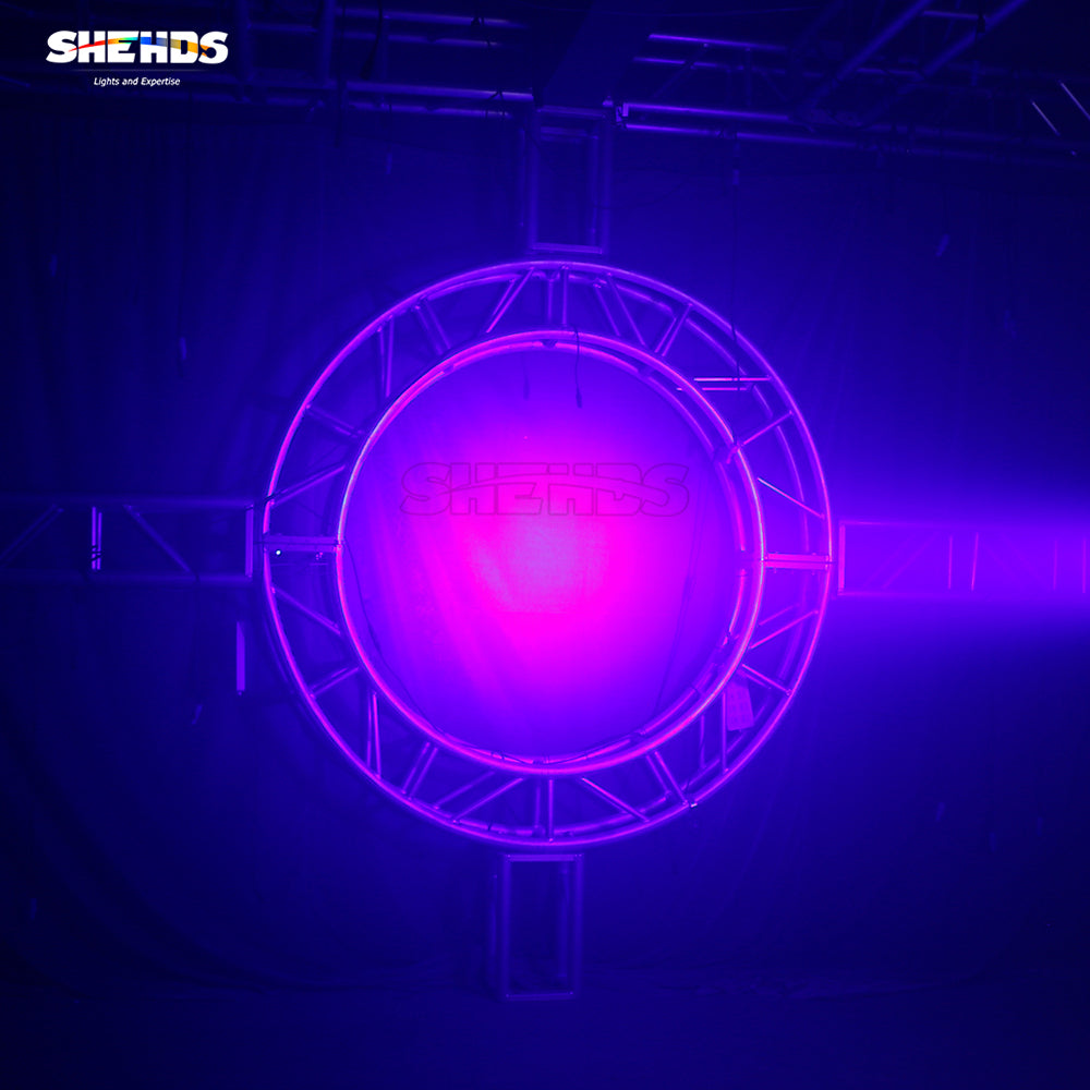 SHEHDS Spotlight 250W RGBW With Barndoor Pulse Strobe For DJ Club Wedding KTV Theater Performance Stage