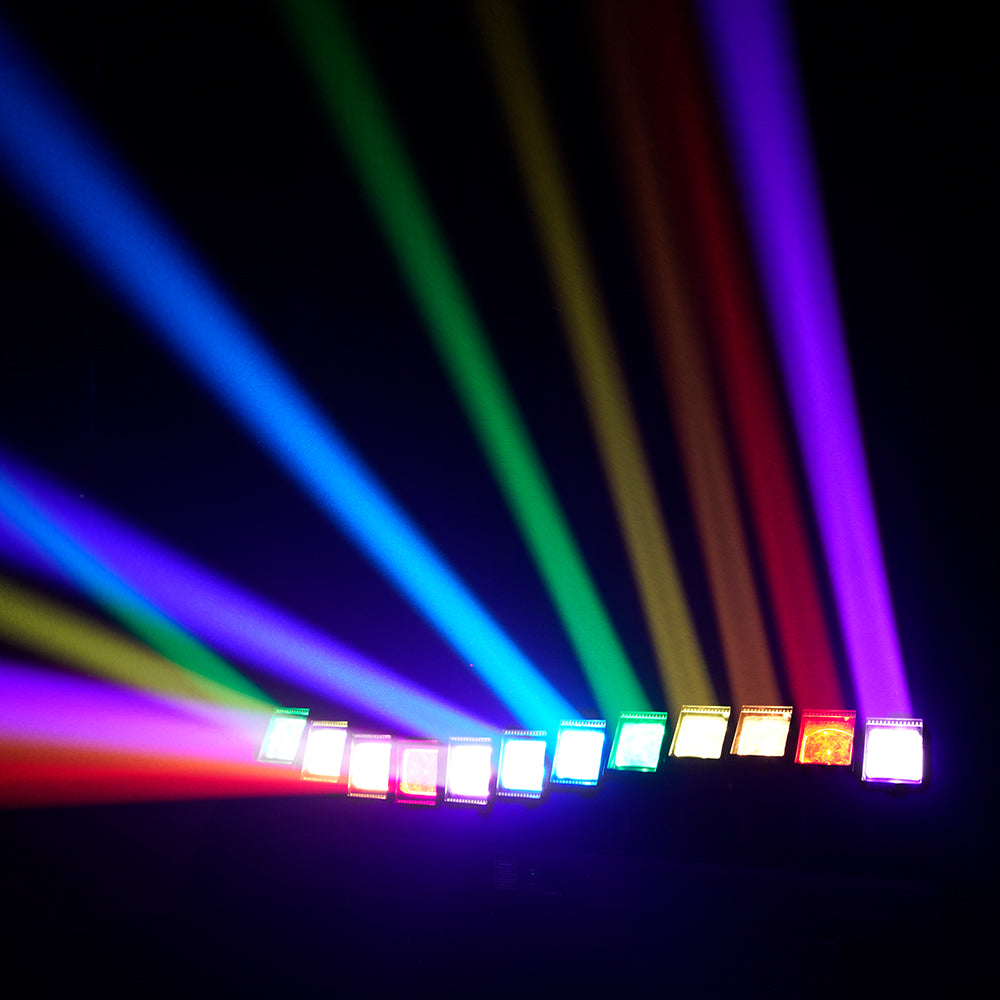 GalaxyJet LED 12x60W RGBW 12 Moving Head Wave Bar Light Beam & Wash Stage Lighting