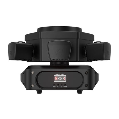 SHEHDS 2/3/4/6 Arms LED Beam Moving Head Lights 50W/80W/100W/120W RGBW Stage Lighting with Wireless Remote Control for Party Bar DJs