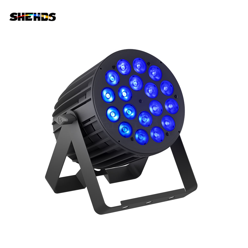 SHEHDS новая версия, большой светодиодный светильник из алюминиевого сплава 18x18 Вт RGBWA + УФ 6в1 PAR, высокая мощность, равномерное смешивание цветов для DJ-проектора