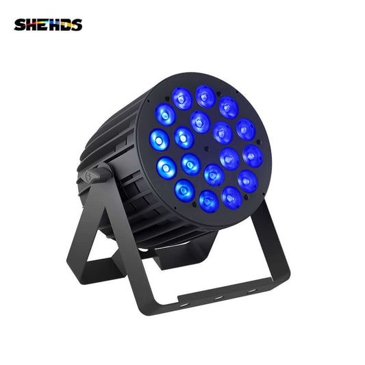 SHEHDS New Version LED 18x18W RGBWA+UV 6in1 Par Light Big Aluminum Alloy – alternate product view