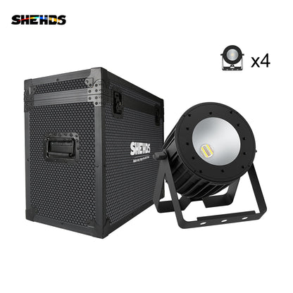 SHEHDS LED 200W RGBWA UV 6in1 COB Light Temperature Control Sensitive Voice Control