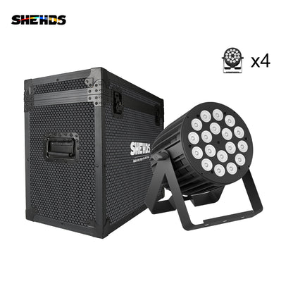 SHEHDS nouvelle Version grand LED en alliage d'aluminium 18x18 W RGBWA + UV 6In1 PAR lumière haute puissance même mélange de couleurs pour projecteur DJ