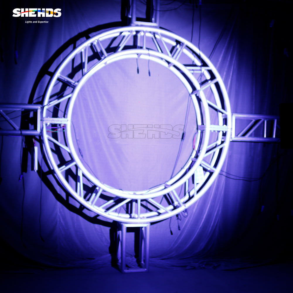 SHEHDS Spotlight 250W RGBW With Barndoor Pulse Strobe For DJ Club Wedding KTV Theater Performance Stage