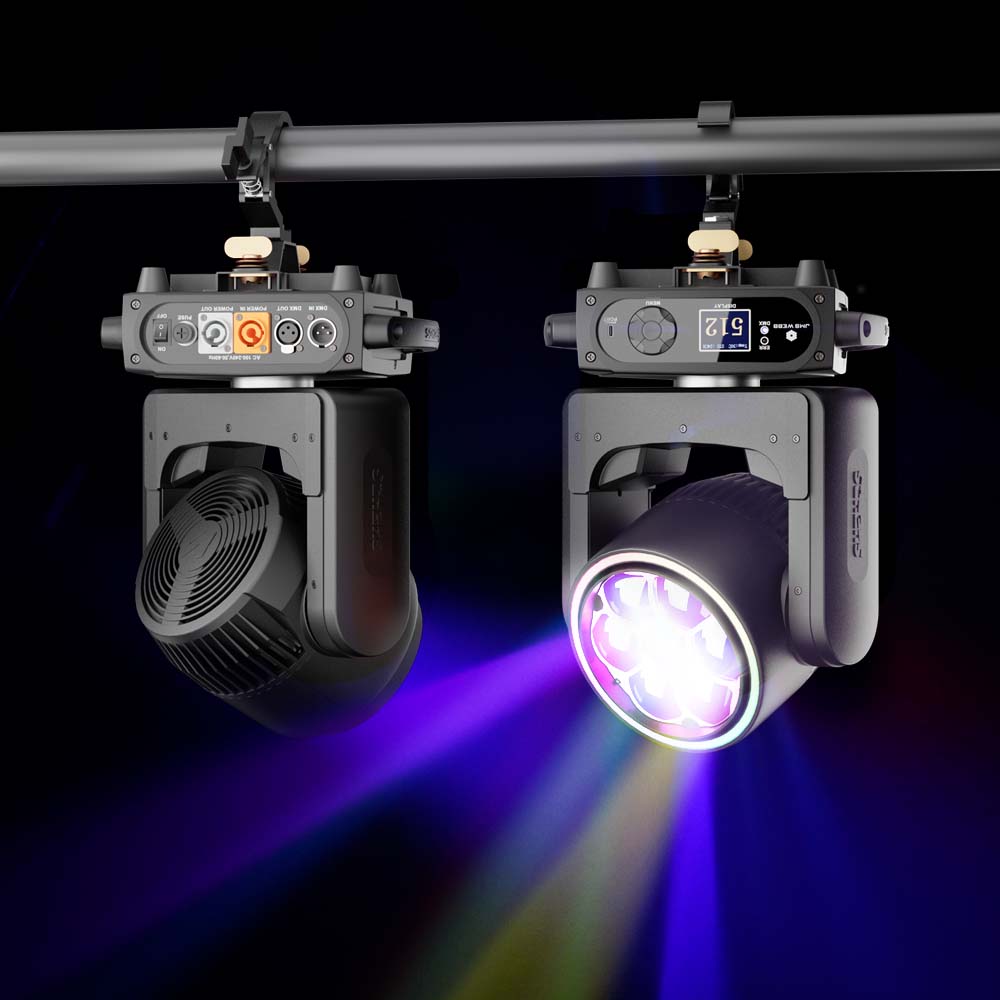 SHEHDS 7x40W Bee Eye Bewegende kopverlichting met zoom en washfunctie,