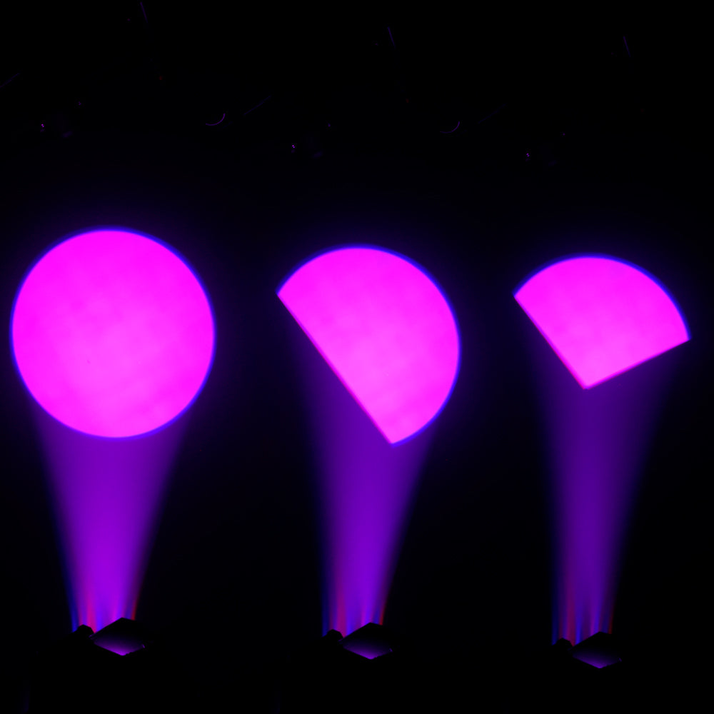 LED Fixed Focus LEKO 250W/350W Profile Spotlight - RGBWAUV/RGBLAC/RGBW/RGBL/Warm+Cool White | Four-leaf Manual Shutters