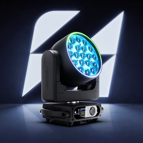 UPGRADE SHEHDS LED Moving Head Light 19x15W /20W/25W Beam Wash Zoom Stage Lighting
