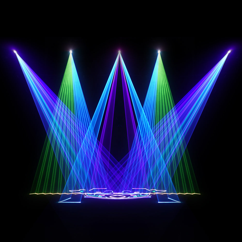 ConstelLaser impermeable 6W RGB animación luz láser recargable carcasa de una pieza pantallas táctiles