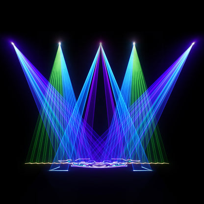 ConstelLaser impermeable 6W RGB animación luz láser recargable carcasa de una pieza pantallas táctiles